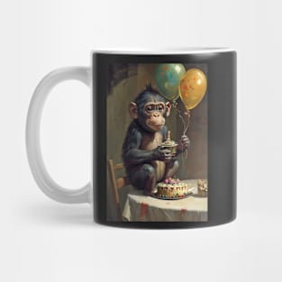 Chimpanzee Birthday Card Mug